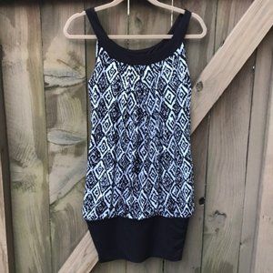 BCX Brown tribal bubble dress size M